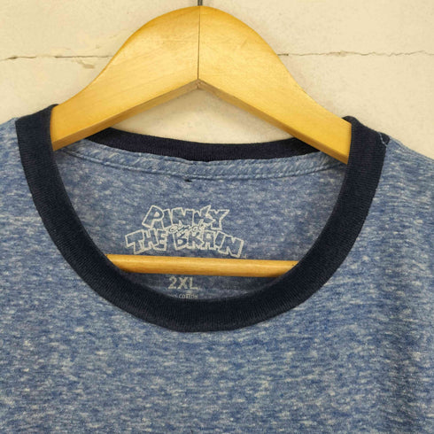キャラクタープリントリンガーTシャツ メンズ 2XL