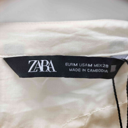 ザラ ZARA フレンチスタンドカラーシャツ レディース import:M