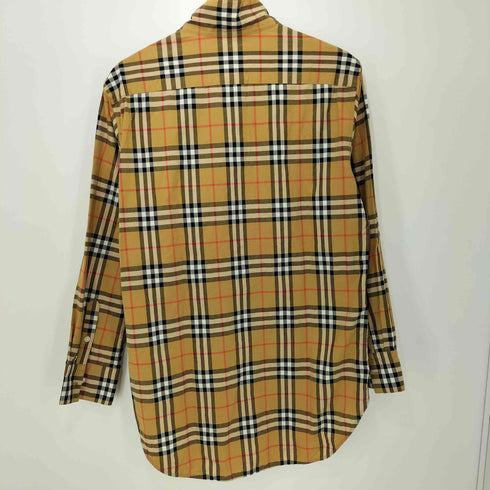 バーバリーロンドン BURBERRY LONDON ENGLAND ノバチェック スタンドカラーシャツ レディース UK8