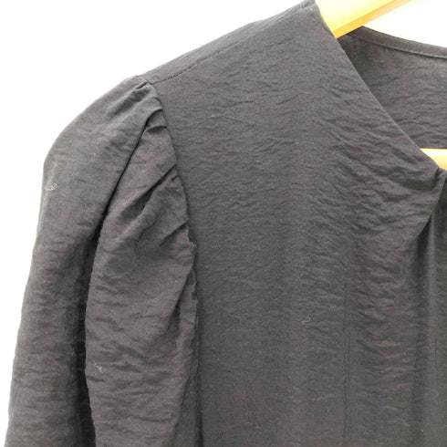 ザラ ZARA 袖リボンティアードワンピース レディース import:M