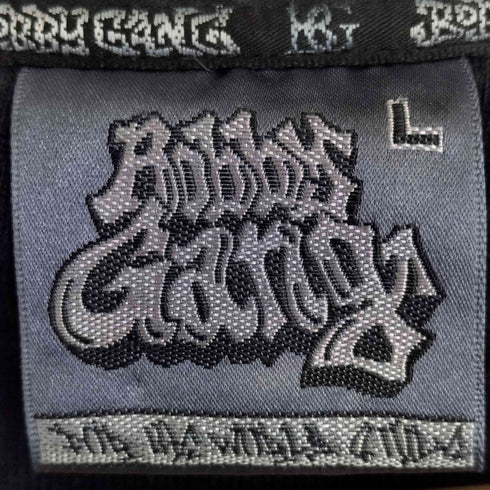 BOBBY GANG 背面刺繍 ロゴワッペン ハーフジップスウェット メンズ import:L