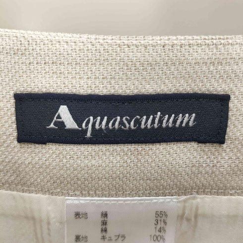 アクアスキュータム AQUASCUTUM ワンタックミニスカート レディース