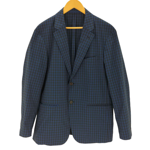 ユニクロ UNIQLO チェック スーツ ジャケット メンズ L