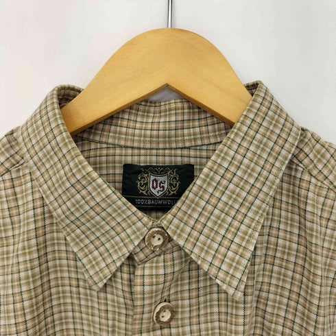 コットンチェックチロリアンシャツ メンズ import:XXL