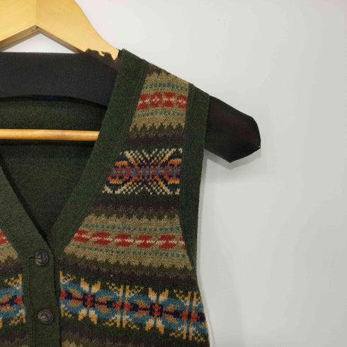ポロラルフローレン POLO RALPH LAUREN ネイティブ柄 ウールニットベスト レディース import:XS