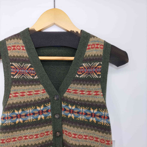 ポロラルフローレン POLO RALPH LAUREN ネイティブ柄 ウールニットベスト レディース import:XS