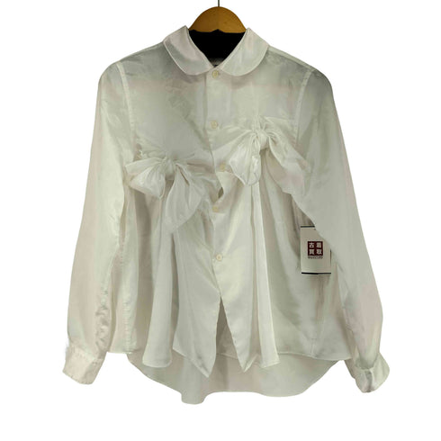 コムデギャルソンコムデギャルソン COMME des GARCONS COMME des GARCONS 21AW リボン装飾デザインシャツ レディース JPN:S