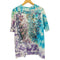 フルーツオブザルーム FRUIT OF THE LOOM 90S 1990コピーライト入り スカルプリントタイダイTシャツ メンズ import:XL