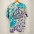 フルーツオブザルーム FRUIT OF THE LOOM 90S 1990コピーライト入り スカルプリントタイダイTシャツ メンズ import:XL
