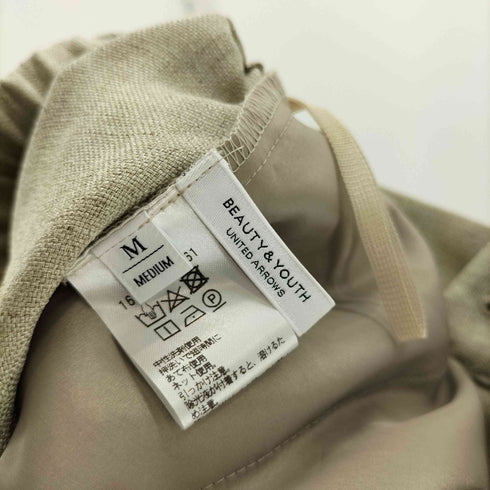 ビューティーアンドユースユナイテッドアローズ BEAUTY & YOUTH UNITED ARROWS リネンタッチタックワイドパンツ レディース JPN:M