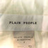 プレインピープル PLAIN PEOPLE センタープレス タック テーパードパンツ レディース JPN:2