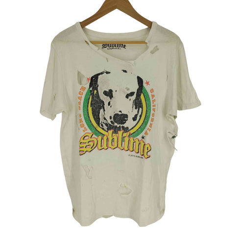 sublime CALIFORNIA LONG BEACH アニマルプリント ラスタ S/S Tシャツ ボロ メンズ JPN:L