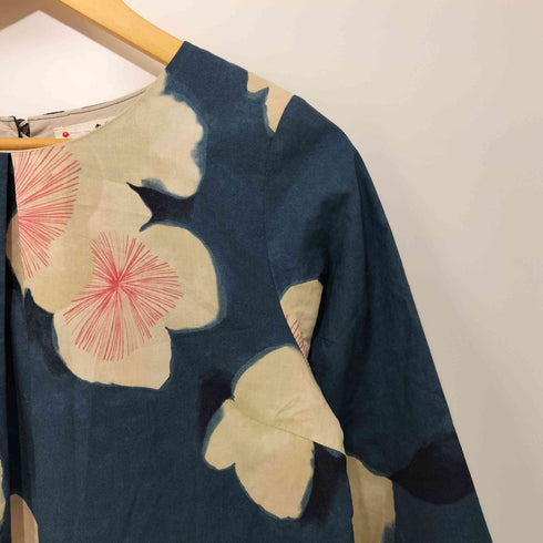 パラスパレス PALLAS PALACE 大柄 花柄 染めワンピース レディース JPN:2
