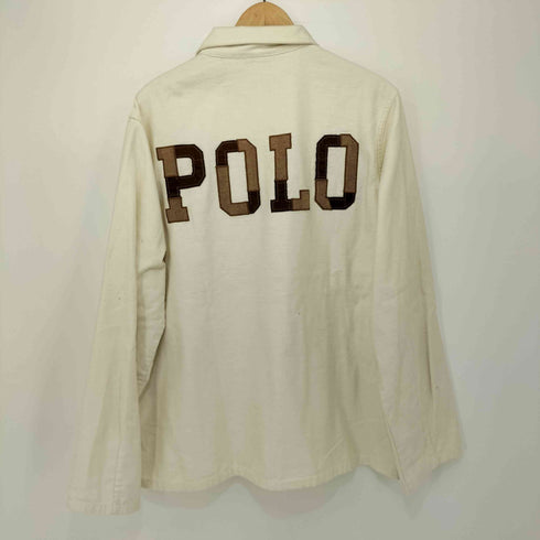 デニムアンドサプライ ラルフローレン DENIM & SUPPLY RALPH LAUREN コットンサテンシャツ OG-107 パッチワークファティーグシャツ メンズ import:XL