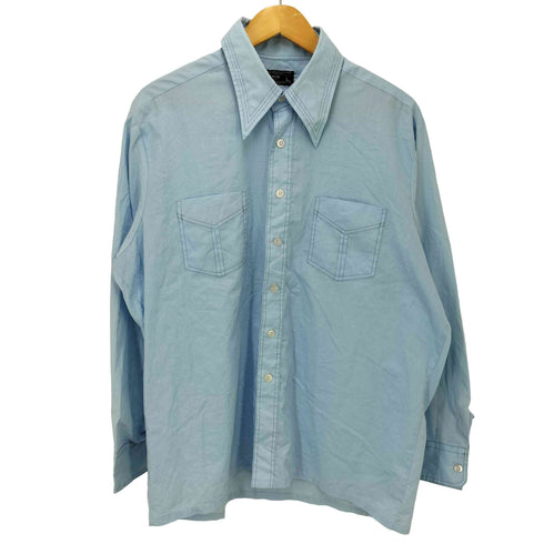 ジェイシーペニー J.C.PENNEY 70-80S NO IRON デカ襟 L/S シャツ メンズ import:L