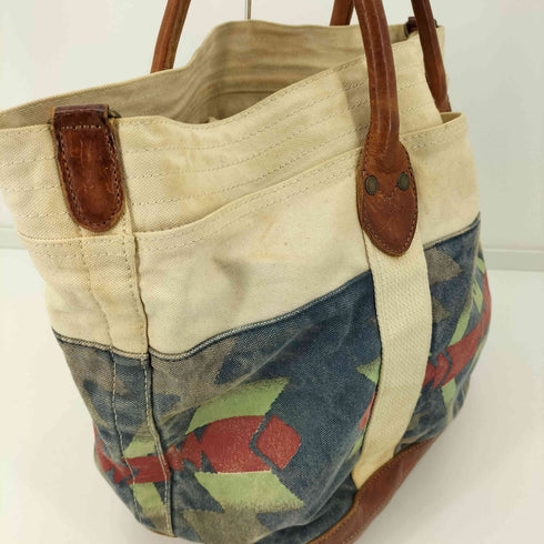 ラグビーラルフローレン Rugby Ralph Lauren 本革 2WAY キャンバストートバッグ メンズ