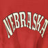 チャンピオン Champion 80S USA製 トリコタグ REVERSE WEAVE NEBRASKA ラバー カレッジ プリント クルーネック スウェット メンズ import:L