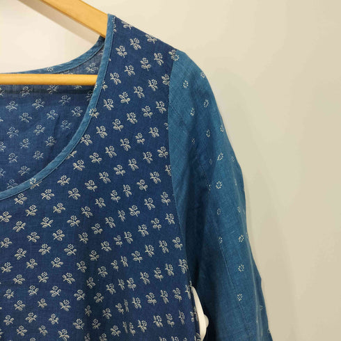 キャピタル KAPITAL インディゴ パッチワークワンピース レディース JPN:1