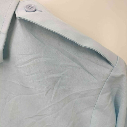 ユーエスエアーフォース U.S. AIR FORCE 70-80S 空軍 BLUE SHADE1550 L/S ミリタリーシャツ メンズ 1/2×37