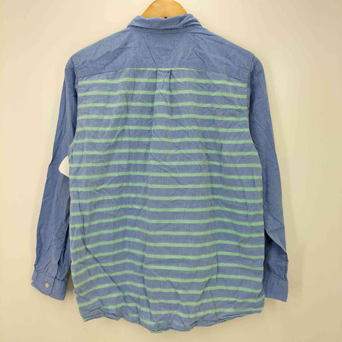トミーヒルフィガー TOMMY HILFIGER ボーダー L/S ボタンダウンシャツ メンズ import:XL