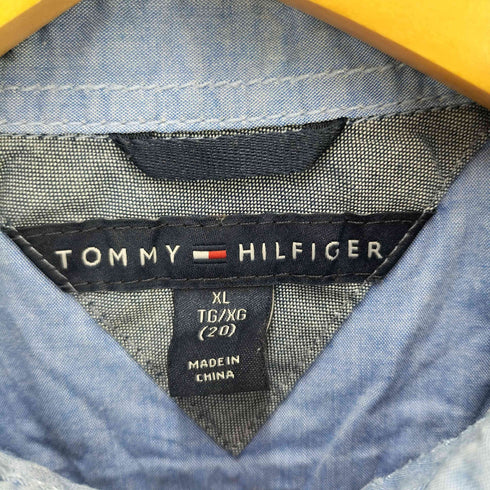 トミーヒルフィガー TOMMY HILFIGER ボーダー L/S ボタンダウンシャツ メンズ import:XL