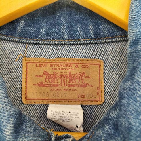 リーバイス Levis USA製 ボタン裏527刻印 71506 0217 デニムトラッカージャケット メンズ 40L