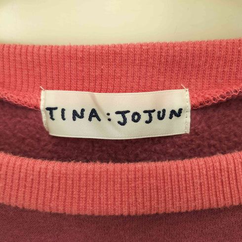 ティーナジョジュン TINA:JOJUN エンブレム付き ユニセックススウェット レディース M