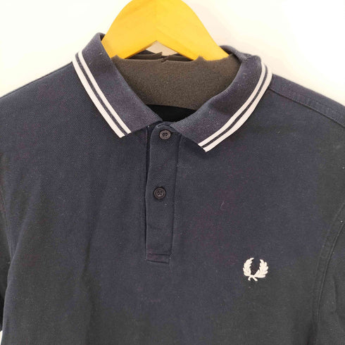 フレッドペリー FRED PERRY ワンポイント刺繍 ポロシャツ 鹿の子 メンズ JPN:M