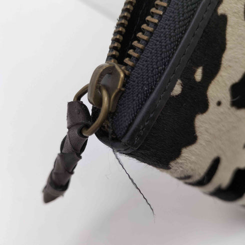 UPPER WEST ハラコ 長財布 ロングウォレット カウ柄 メンズ