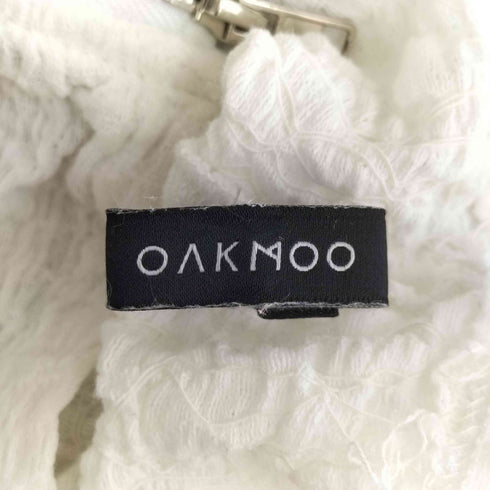 OAKMOO シャーリング フロントジップカーディガン レディース import:S