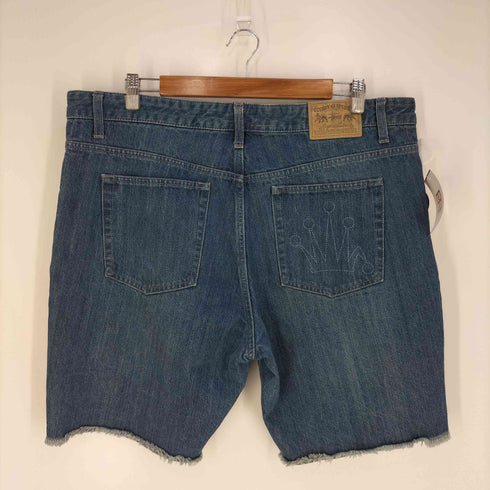 ステューシー Stussy ROUGH RUGGED DENIM 折れクラウンステッチ フリンジデニムショートパンツ メンズ 38