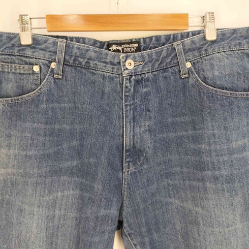 ステューシー Stussy ROUGH RUGGED DENIM 折れクラウンステッチ フリンジデニムショートパンツ メンズ 38