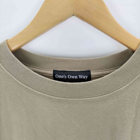 one's own way プリント クルーネックTシャツ メンズ XXL