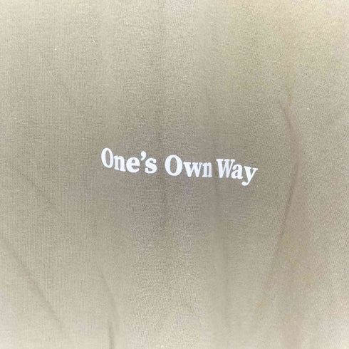 one's own way プリント クルーネックTシャツ メンズ XXL