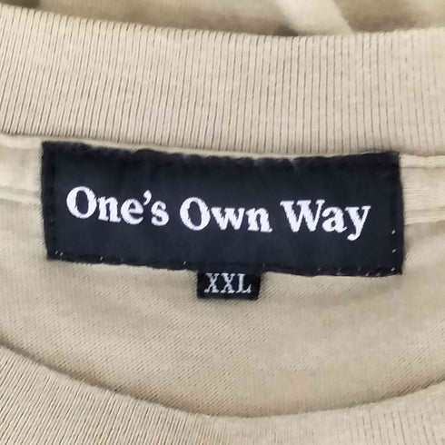 one's own way プリント クルーネックTシャツ メンズ XXL