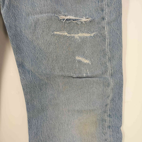 リーバイス Levis 黄タブ キャラクタープリント 00501-2818 ボタンフライ ダメージデニムパンツ メンズ W:32 L:32