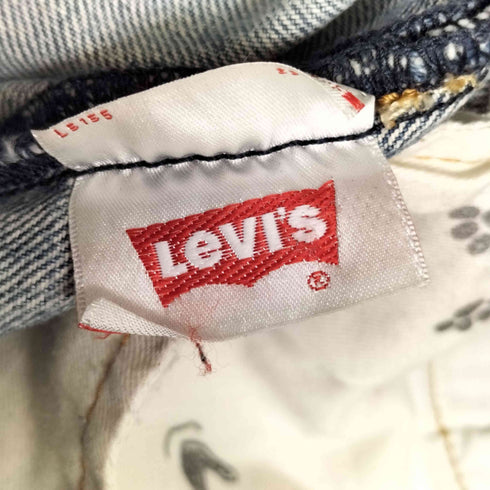リーバイス Levis 黄タブ キャラクタープリント 00501-2818 ボタンフライ ダメージデニムパンツ メンズ W:32 L:32
