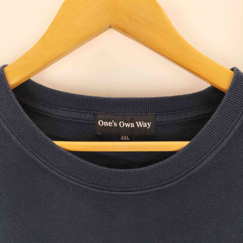 one's own way プリント クルーネックTシャツ メンズ XXL