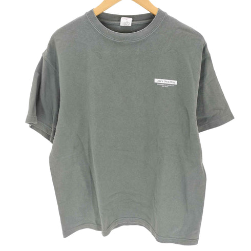 one's own way 両面プリント クルーネックTシャツ メンズ m