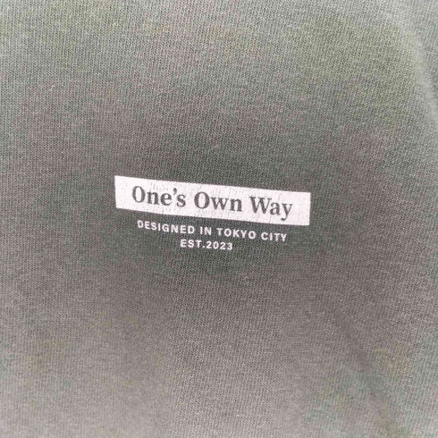 one's own way 両面プリント クルーネックTシャツ メンズ m