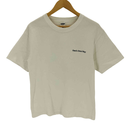 one's own way 両面プリント クルーネックTシャツ メンズ L