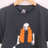 SANTASTIC ENTERTAINMENT ラバープリント 骸骨 クルーネックTシャツ アニメTシャツ メンズ import:M