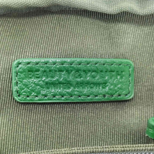 ビューティーアンドユースユナイテッドアローズ BEAUTY & YOUTH UNITED ARROWS レザージップ ミニショルダーバッグ レディース