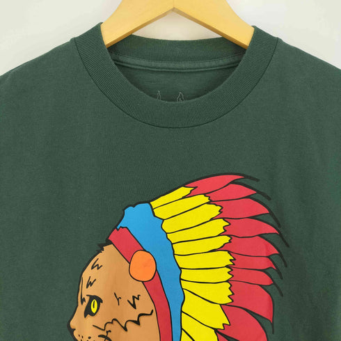 ゴルフワン GOLF WANG NATIVE CAT Tee ネイティブキャット 猫 アニマルプリント クルーネックTシャツ メンズ JPN:S