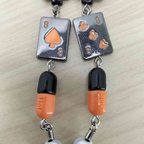 メゾンエメラルド MAISON EMERALD Orange Lucky Star Smiley Necklace メンズ