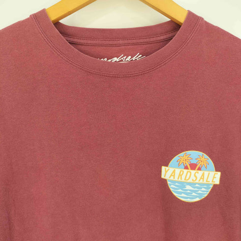ヤードセール YARD SALE ヤシの木 プリント クルーネックTシャツ メンズ import:M