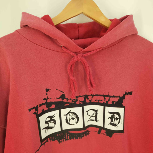 アルスタイルアパレルアクティブウェアー ALSTYLE APPAREL & ACTIVEWEAR ©2002 USA製 SOAD SYSTEM OF A DOWN プリント プルオーバーパーカー メンズ import:L