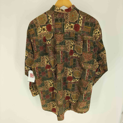 JHA CLASSIC ブロックプリント総柄 レギュラーカラーシャツ メンズ import:M