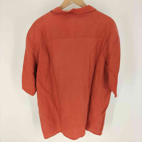 ブルーノ BRUNO WASHABLE LINEN 開襟 オープンカラー シャツ メンズ import:XL