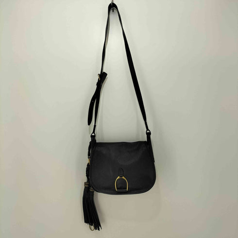 ラルフローレン RALPH LAUREN タッセル レザーショルダーバッグ レディース